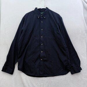 J Crew Always Orsaman Shirt Mens L Blue Business Casual Button Down